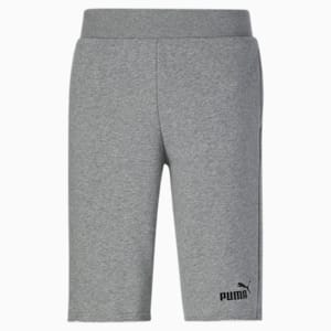 Essentials+ 12" Men's Shorts, Medium Gray Heather-Puma high Black, extralarge